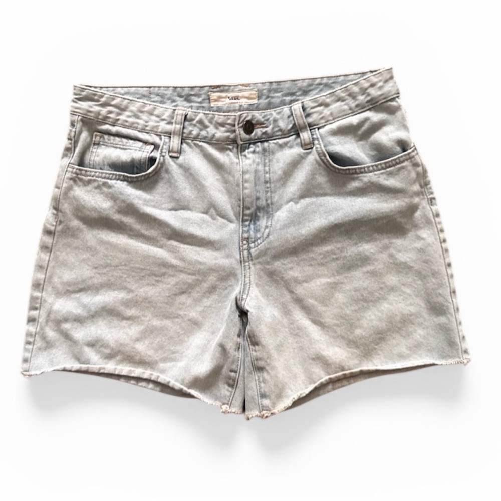Vans Light Blue Boyfriend Mid Rise Denim Shorts Size 9/29
